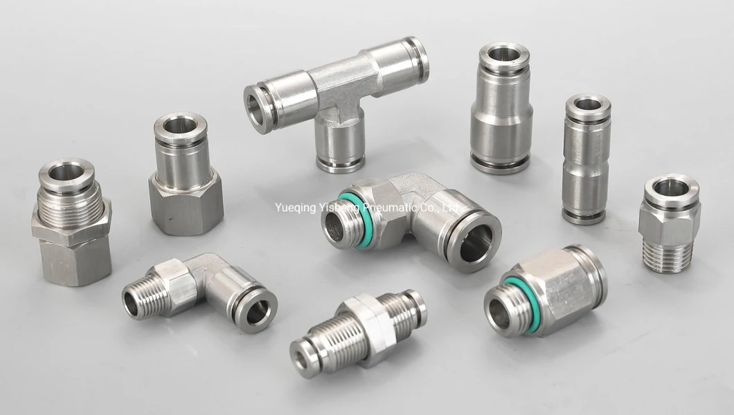 1/8" 1/4" 3/8" 1/2" Pneumatic Machine Cylinder Parts Accessories Push to Connect Connector Pneumatic Air Tube Fitting